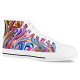 Lucid Dream - White High Top Canvas Shoes