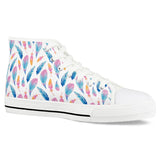 Fly Away - White High Top Canvas Shoes