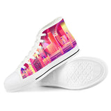 London eye White High Top Canvas Shoes