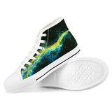 Golden Way White High Top Canvas Shoes