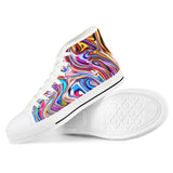 Lucid Dream - White High Top Canvas Shoes