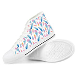 Fly Away - White High Top Canvas Shoes