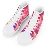 London eye White High Top Canvas Shoes