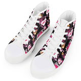 Cupid White High Top Canvas Shoes