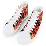 Blazin' pistol - White High Top Canvas Shoes