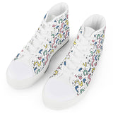 Gettin' Jiggy - White High Top Canvas Shoes