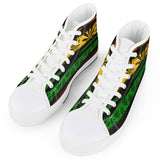 Rasta - White High Top Canvas Shoes