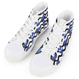 Outta Here - White High Top Canvas Shoes