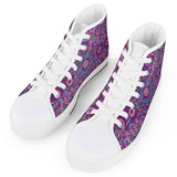 Garden Goddess - White High Top Canvas Shoes