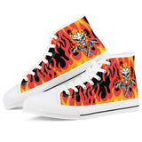 Blazin' pistol - White High Top Canvas Shoes