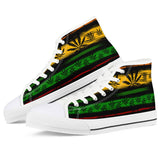 Rasta - White High Top Canvas Shoes