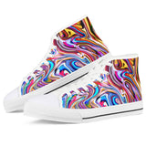 Lucid Dream - White High Top Canvas Shoes