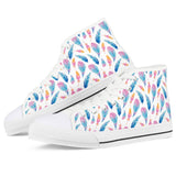 Fly Away - White High Top Canvas Shoes