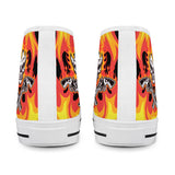 Blazin' pistol - White High Top Canvas Shoes