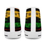 Rasta - White High Top Canvas Shoes