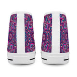 Garden Goddess - White High Top Canvas Shoes