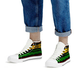 Rasta - White High Top Canvas Shoes