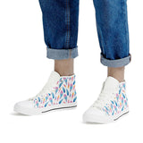 Fly Away - White High Top Canvas Shoes