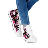 Cupid White High Top Canvas Shoes