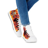 Blazin' pistol - White High Top Canvas Shoes