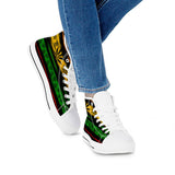 Rasta - White High Top Canvas Shoes