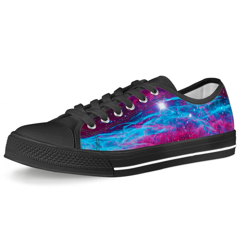 Deep Space - Black Low Top Canvas Shoes