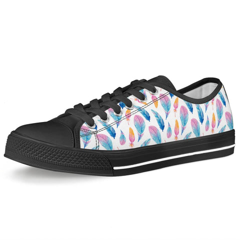 Fly Away - Black Low Top Canvas Shoes