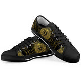 Golden Lion - Black Low Top Canvas Shoes