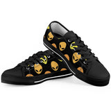 Alien Invasion - Black Low Top Canvas Shoes