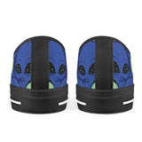 Spaced Out - Black Low Top Canvas Shoes