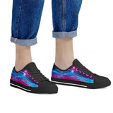 Deep Space - Black Low Top Canvas Shoes