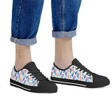 Fly Away - Black Low Top Canvas Shoes