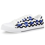 Outta Here - White Low Top Canvas Shoes