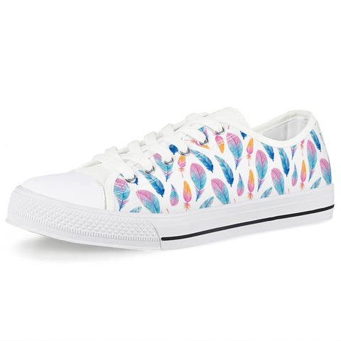 Fly Away - White Low Top Canvas Shoes