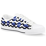 Outta Here - White Low Top Canvas Shoes