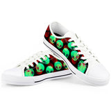 Aliens - White Low Top Canvas Shoes