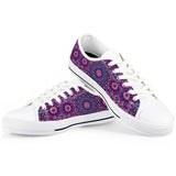 Garden Goddess - White Low Top Canvas Shoes