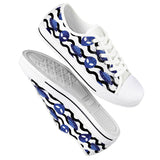 Outta Here - White Low Top Canvas Shoes