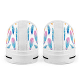 Fly Away - White Low Top Canvas Shoes