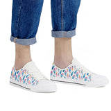 Fly Away - White Low Top Canvas Shoes