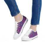 Garden Goddess - White Low Top Canvas Shoes