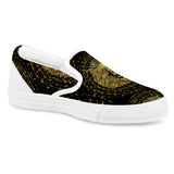 lion White Slip On Shoes