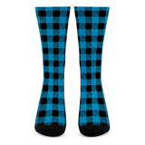 Blue Plaid - Crew Socks