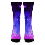 Pink Galaxy - Crew Socks