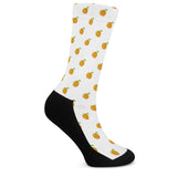 Orange Cartoon -  Drawing Pattern Design Crew Socks