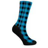 Blue Plaid - Crew Socks