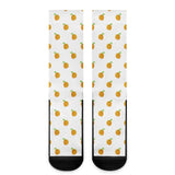 Orange Cartoon -  Drawing Pattern Design Crew Socks