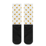 Orange Cartoon -  Drawing Pattern Design Crew Socks