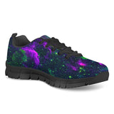 Green Galaxy - Black Running Shoes