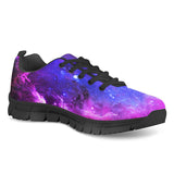 Pink Galaxy - Black Running Shoes